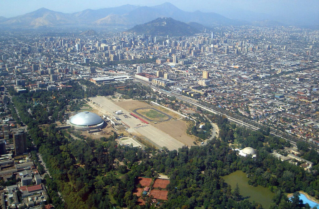 Vista del recinto Parque O'Higgins