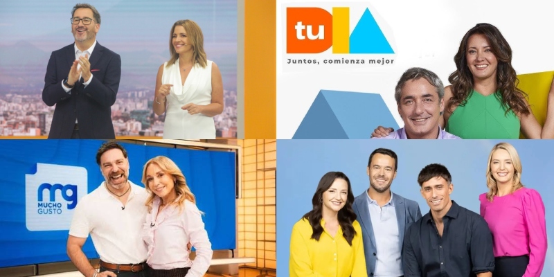 Mega lidera el rating matinal del 8 de septiembre y TVN anota un alza