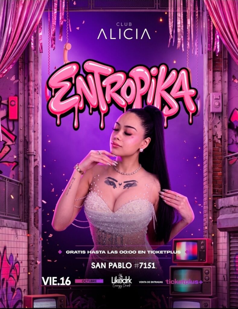 Entropika en Vivo – Viernes 16 de Octubre- 23:00