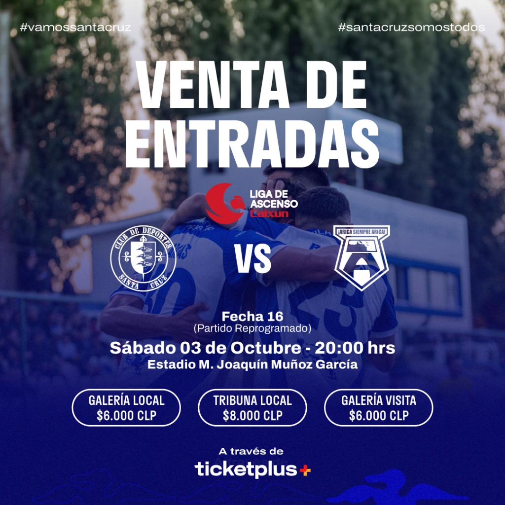 Deportes Santa Cruz vs San Marcos de Arica – Liga de Ascenso Caixun 2026 – Fecha 16