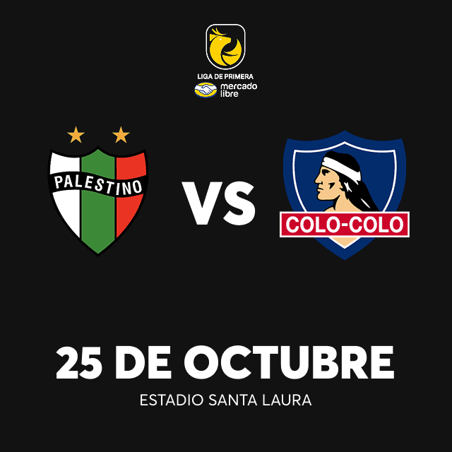 Club Deportivo Palestino vs Colo Colo – Liga de Primera Mercado Libre