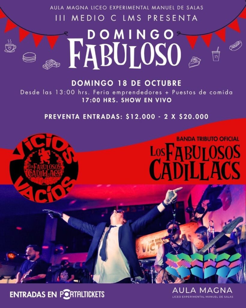 Domingo Fabuloso Presenta: Vicios Vacíos Banda Tributo Oficial Fabulosos Cadillacs