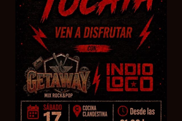 Noche de Tocata con Get Away + Indio Loco