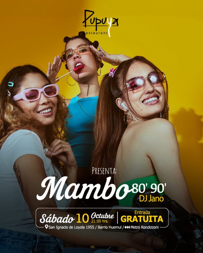Sábado de Mambo 80/90 en Pupuya Restaurant