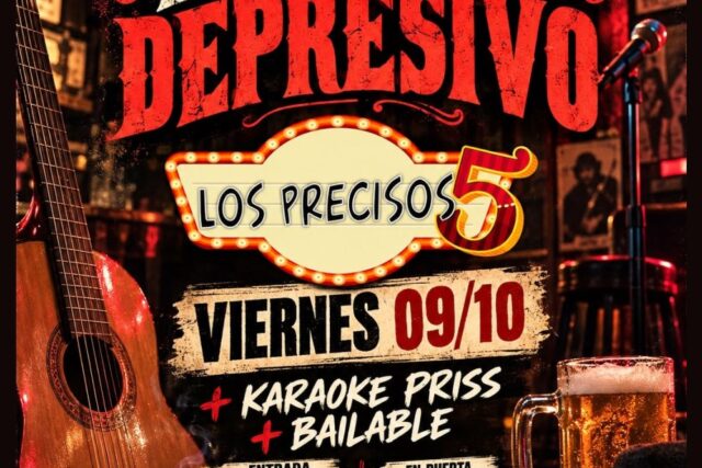 Los Precisos 5 Cantan al Bloque Depresivo en el Templo Restobar