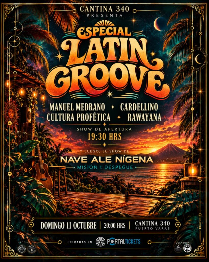 Nave Ale Nígena y los Cosmonautas + Especial Latin Groove en Cantina 340, Puerto Varas
