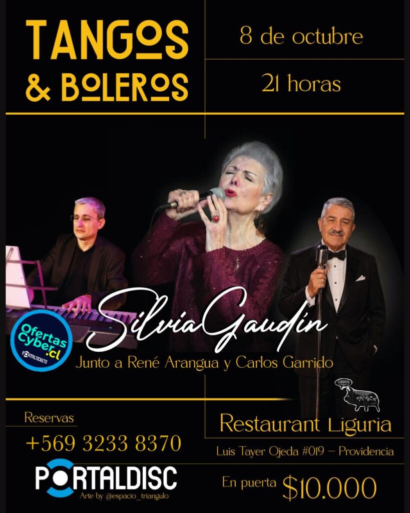 Tangos y Boleros Junto A Silvia Gaudin, Rene Arangua y Carlos Garrido.