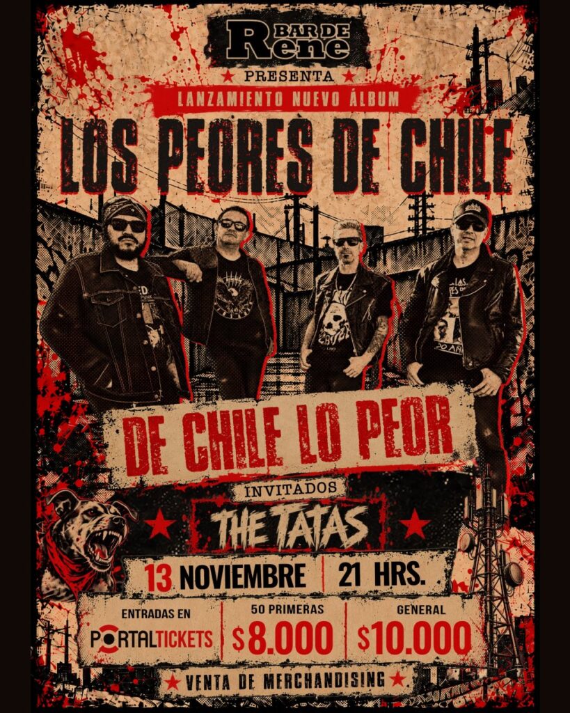 Lanzamiento Nuevo Album de Chile Lo Peor- los Peores de Chile