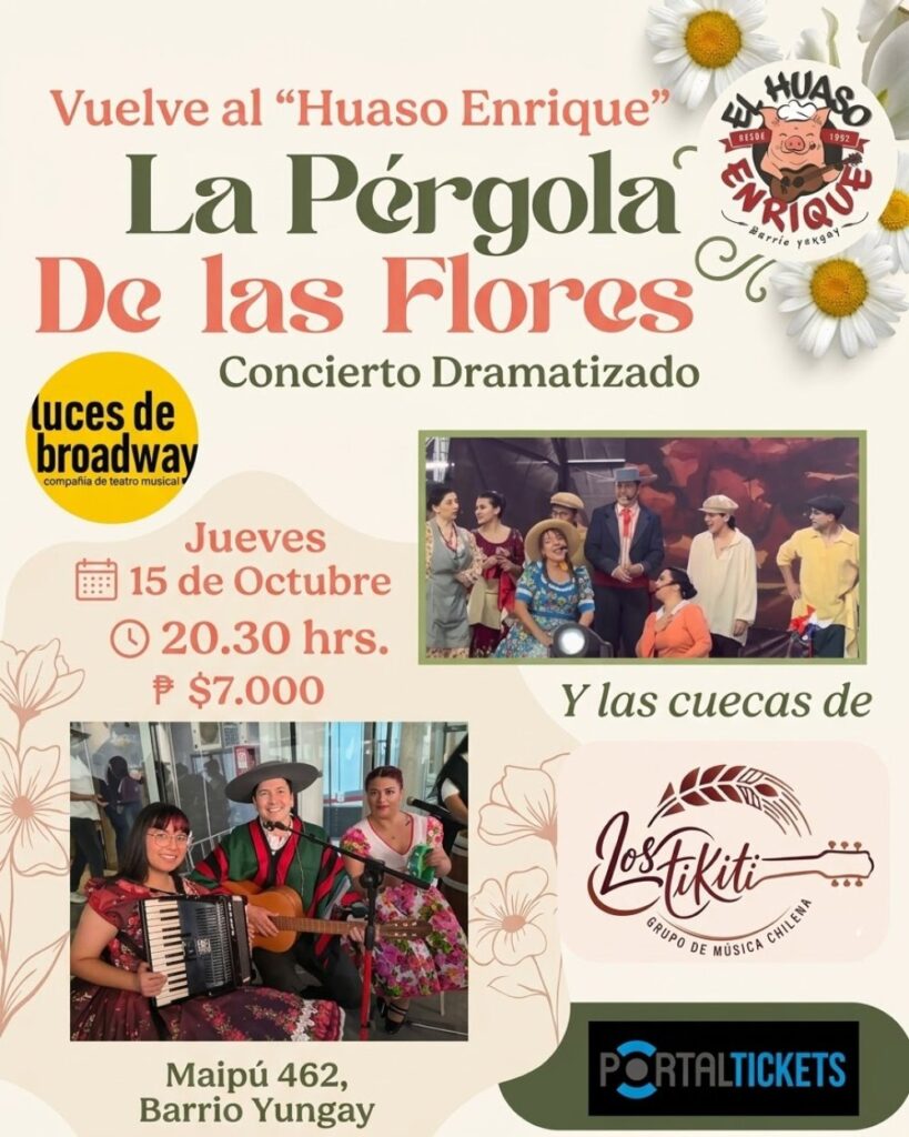 15/10 - Jueves Populares - la Pergola de las Flores y los Tikiti
