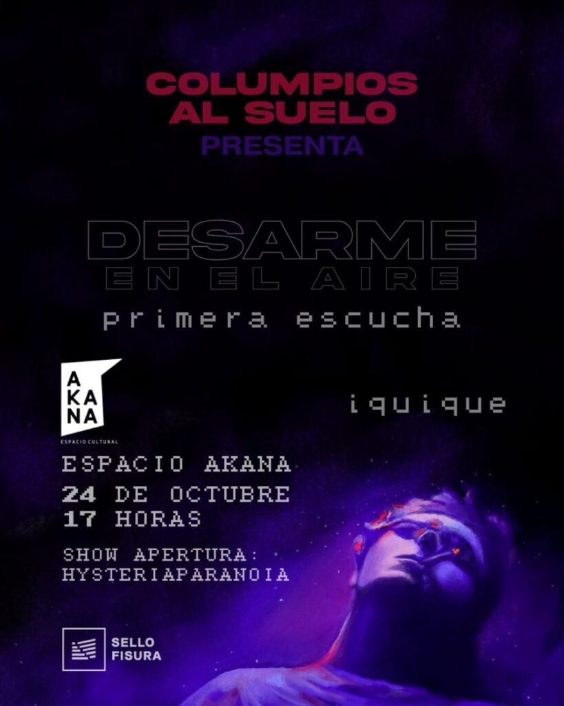 Primera Escucha del Album Desarme en el Aire de Columpio al Suelo
