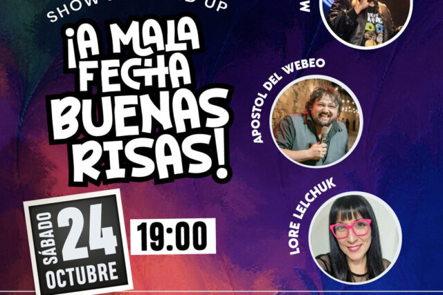 Show de Stand up-A mala fecha, buenas risas-Sabado 24 de Octubre 19 hrs