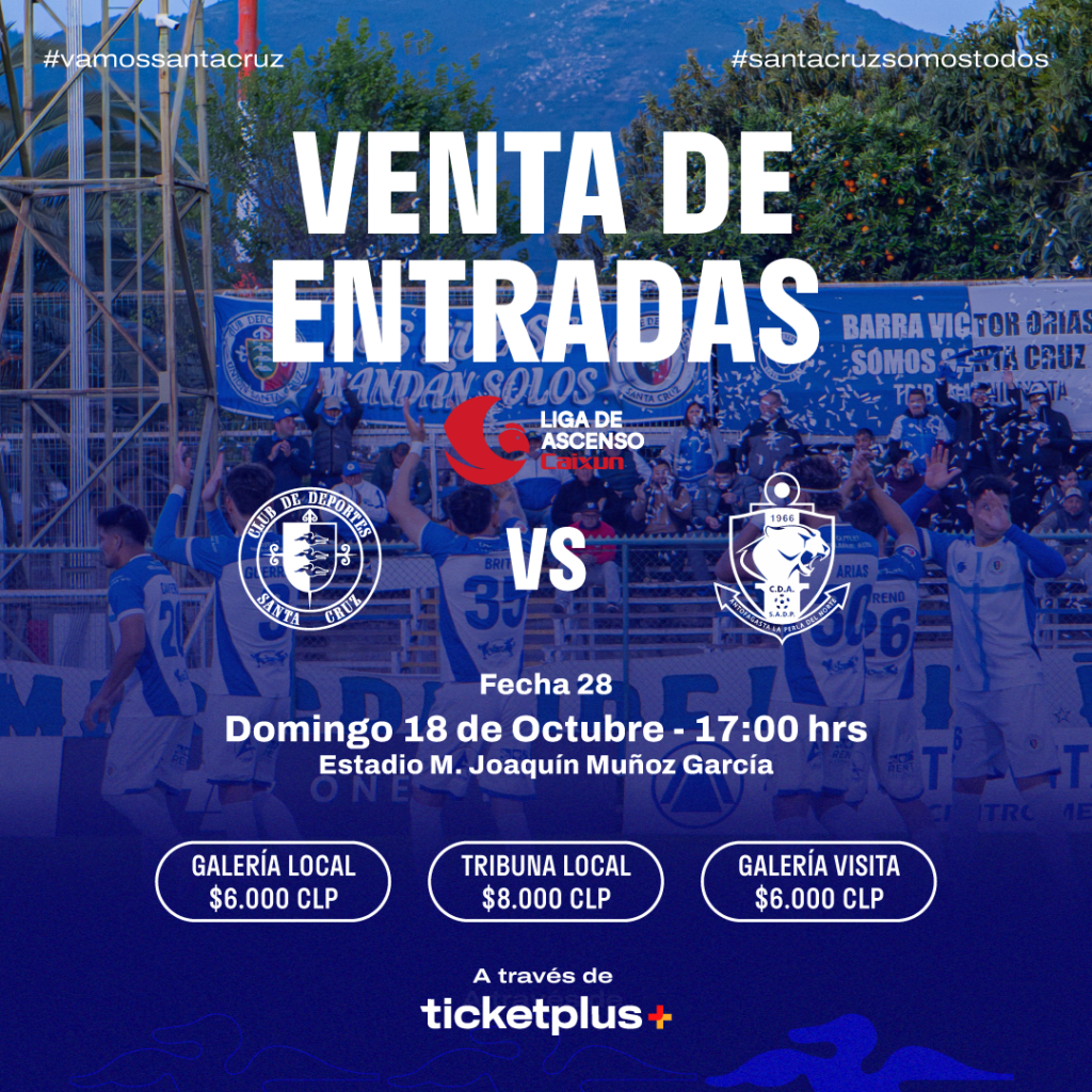 Deportes Santa Cruz vs Deportes Antofagasta – Liga de Ascenso Caixun 2026 – Fecha 28