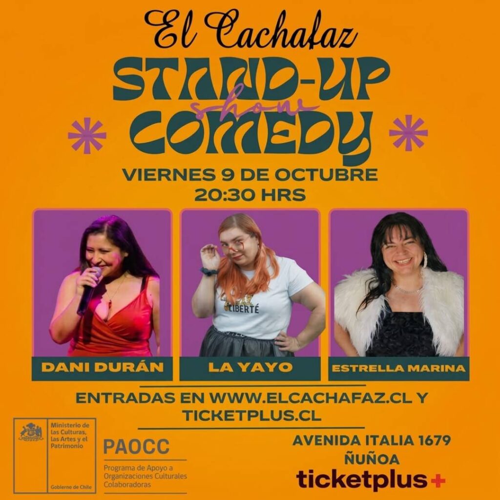 Show de Stand up-Comedy- Viernes 9 Octubre 20:30hrs