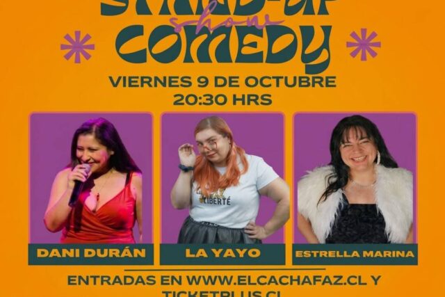 Show de Stand up-Comedy- Viernes 9 Octubre 20:30hrs