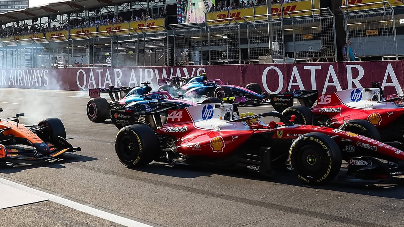 Colapinto pierde 5 lugares en grilla de Malasia tras choque con Gasly