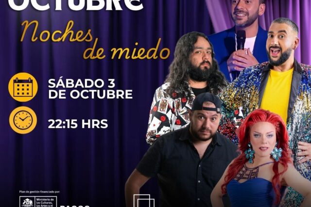 Show de Stand up-Noches de miedo – Sabado 3 Octubre 22.15hrs