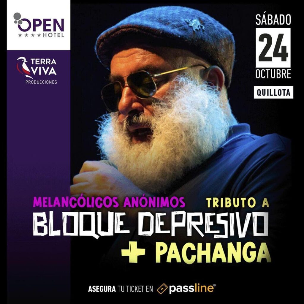 Open Hotel Quillota Presenta Tributo al Bloque Depresivo por Melancólicos Anónimos