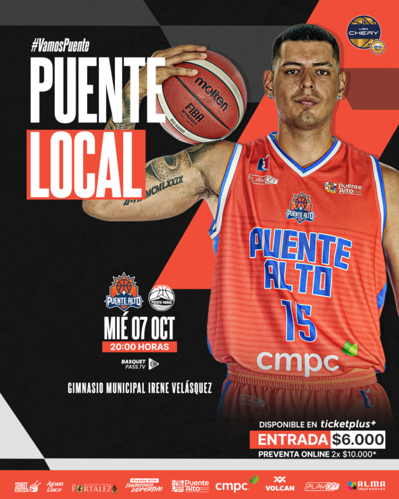 M. Puente Alto vs Puerto Varas – LNB – Liga CHERY by Cecinas Llanquihue – Semana 4 – Big 8