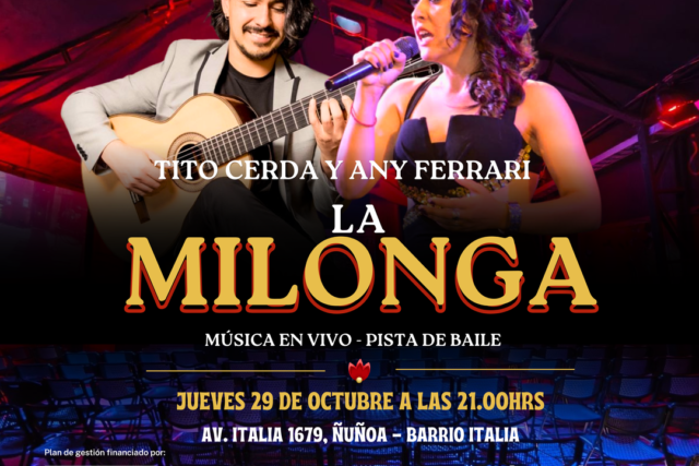 Milonga Jueves 29 Octubre 21hrs