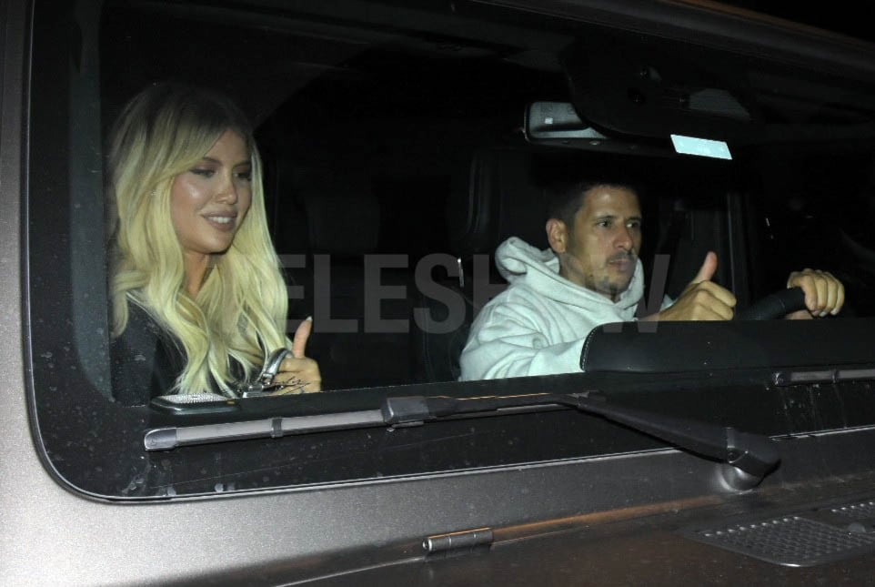 Wanda Nara y su novio, juntos el día del fallo que disolvió su matrimonio con Icardi