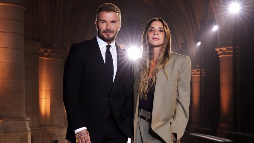Beckhams marcan la parada en París: sastrería con contraste