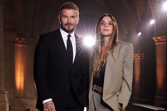 Beckhams marcan la parada en París: sastrería con contraste