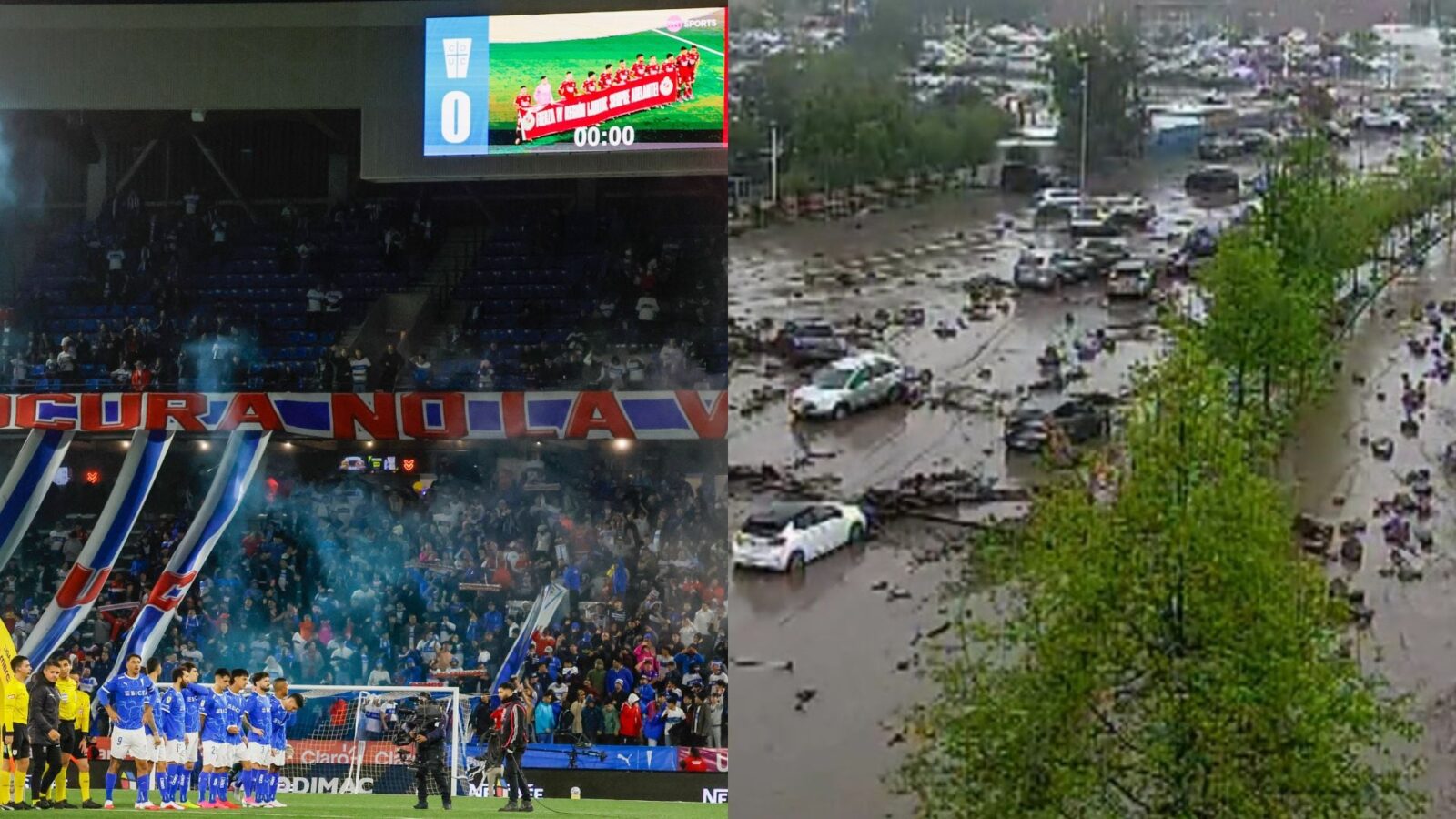 Aluvión en Las Condes pone en alerta al Claro Arena y deja en vilo el duelo de la UC