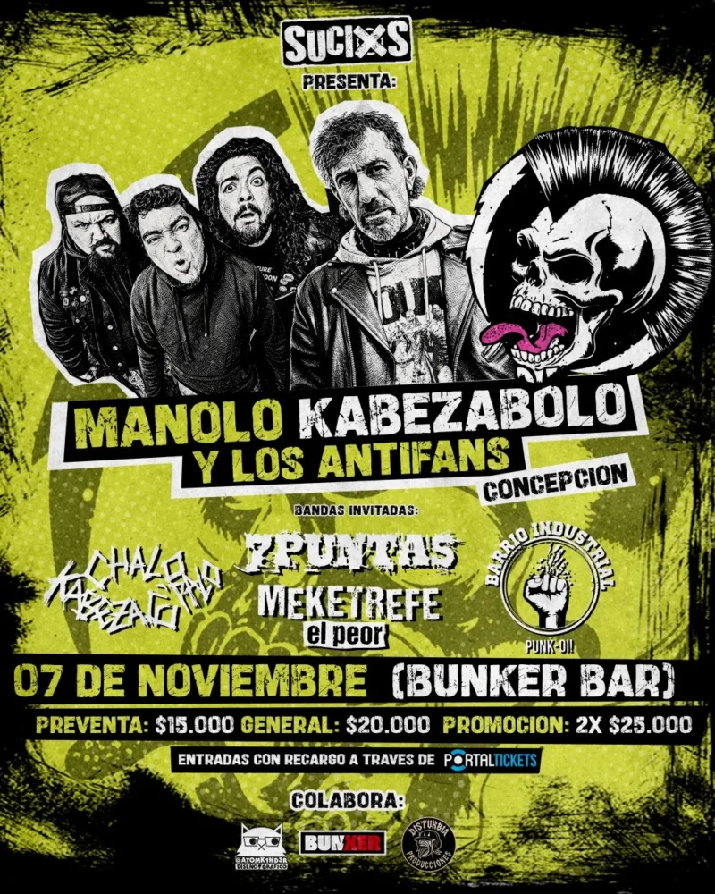 Manolo Kabezabolo + los Antifans en Concepción