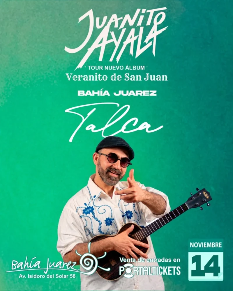 Juanito Ayala: Tour Nuevo Álbum Veranito de San Juan en Talca