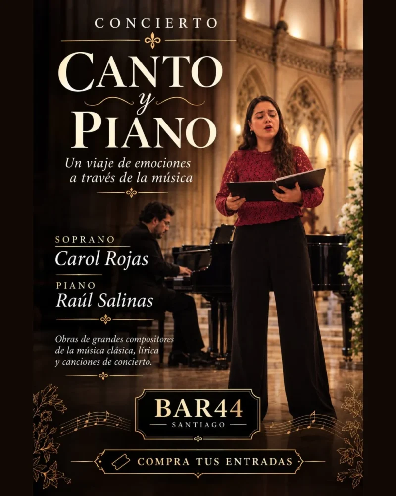Canto y Piano en Bar44