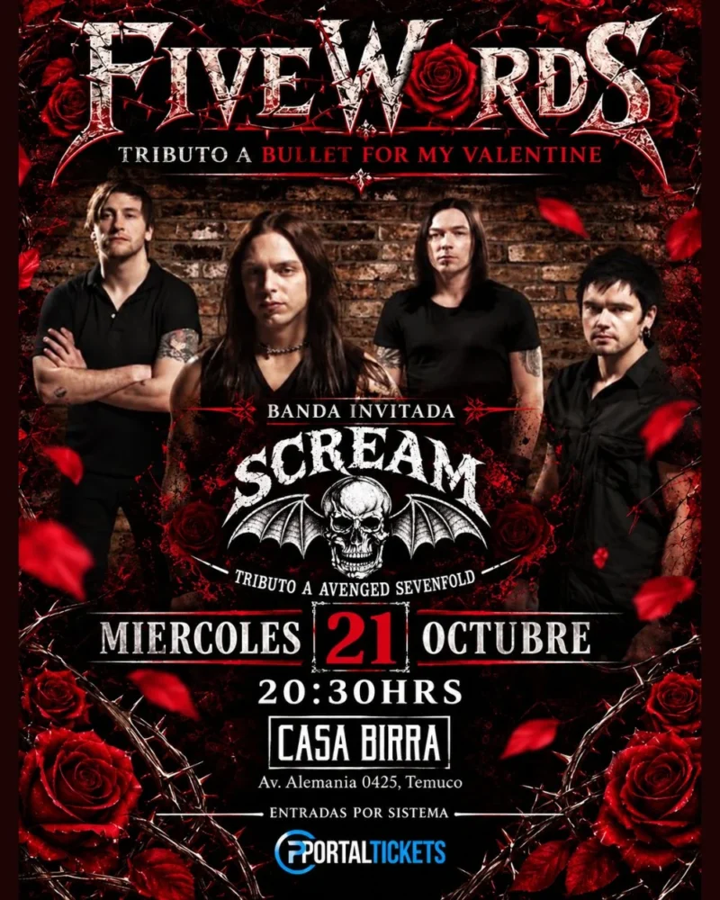 Tributo A Bullet For Mt Vale Tine y Avenged Sevenfold