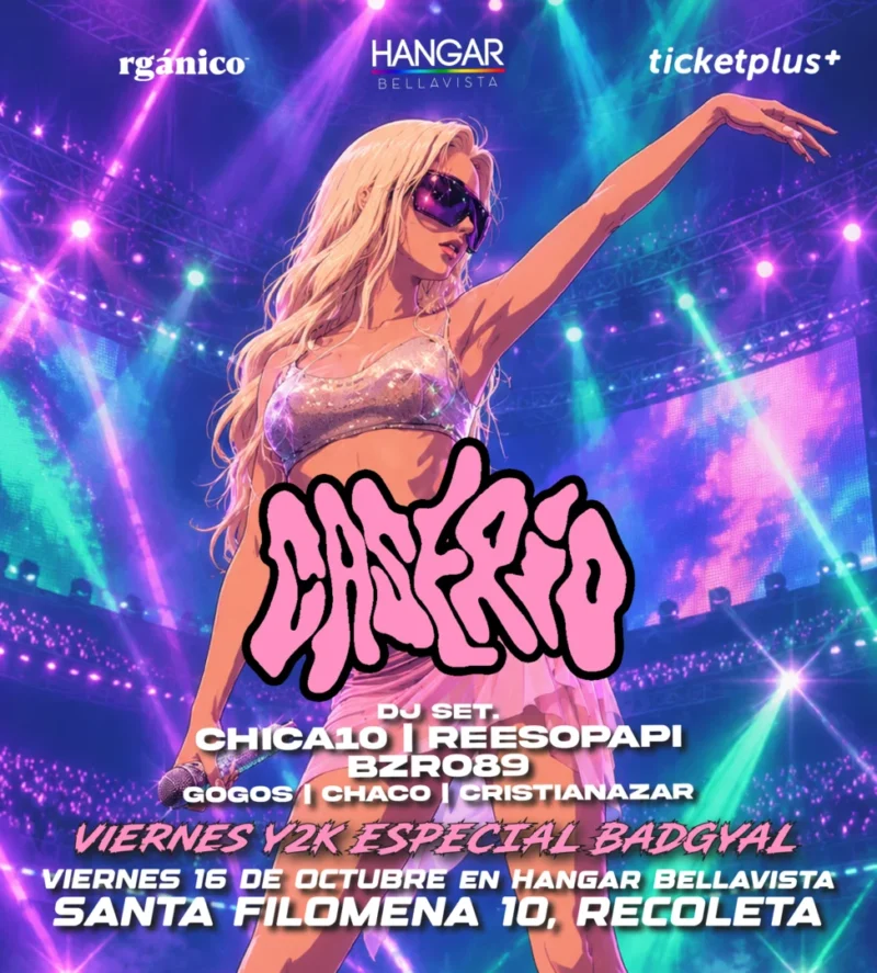 Viernes de Y2K Especial Bad Gyal – en Caserío Fiesta Viernes 16 de Octubre en Hangar Bellavista
