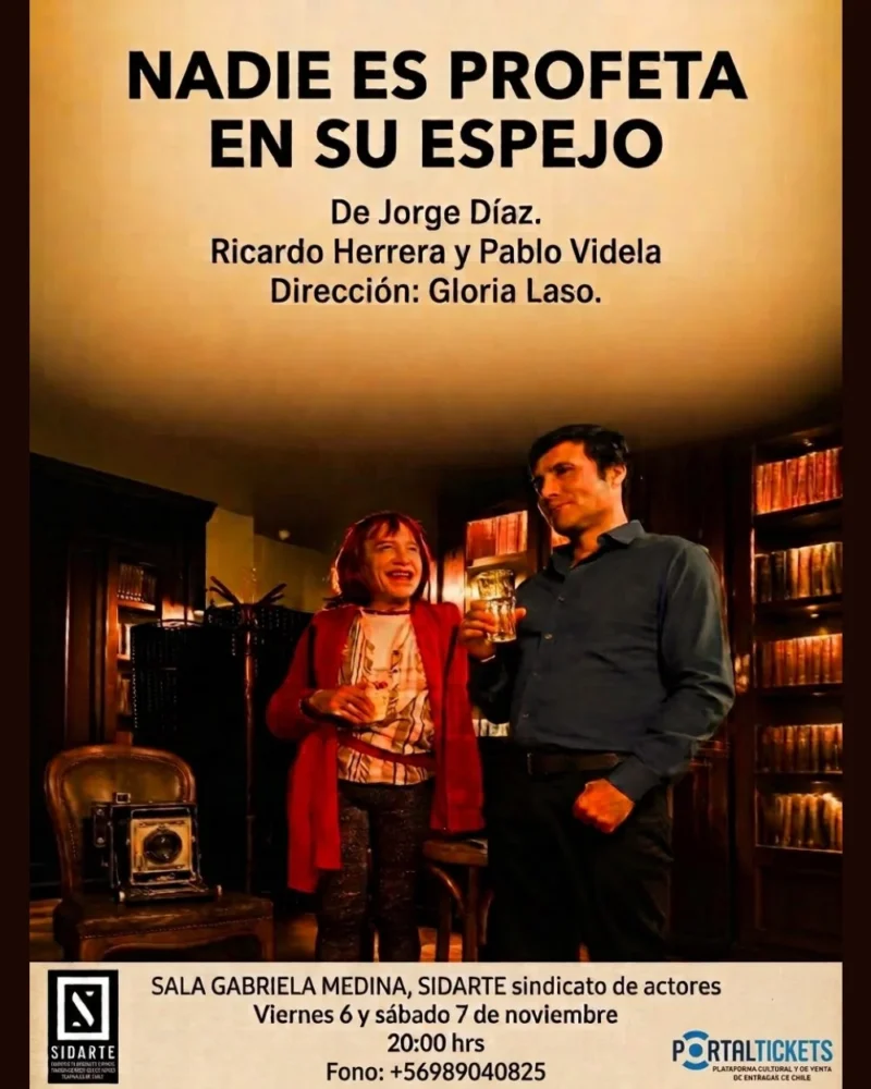 Obra Nadie Es Profeta en Su Espejo en Bar Liguria