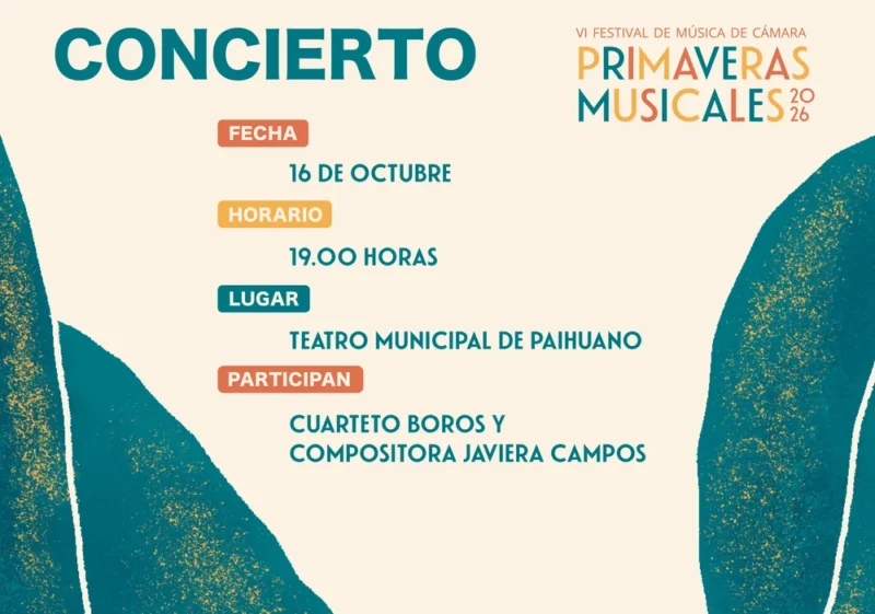 VI Festival de Música de Cámara “Primaveras Musicales 2026”