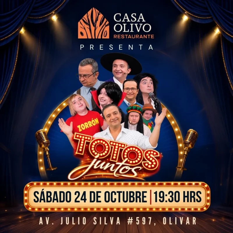 “Totos Juntos”, Toto Acuña en vivo en Casa Olivo Restaurante