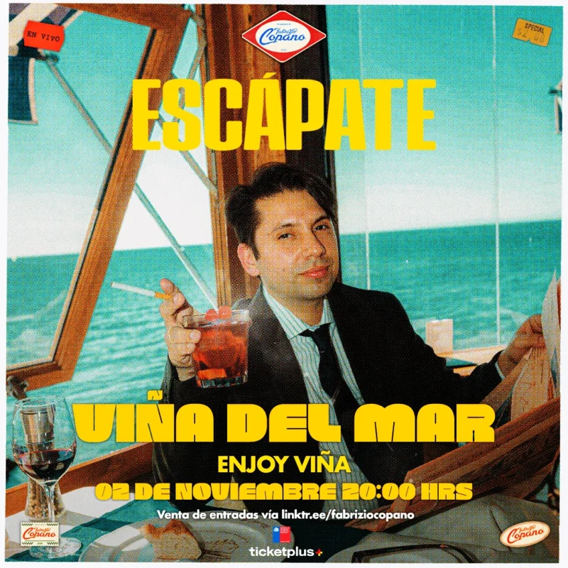 Fabrizio Copano – Viña del Mar – 20:00 Hrs