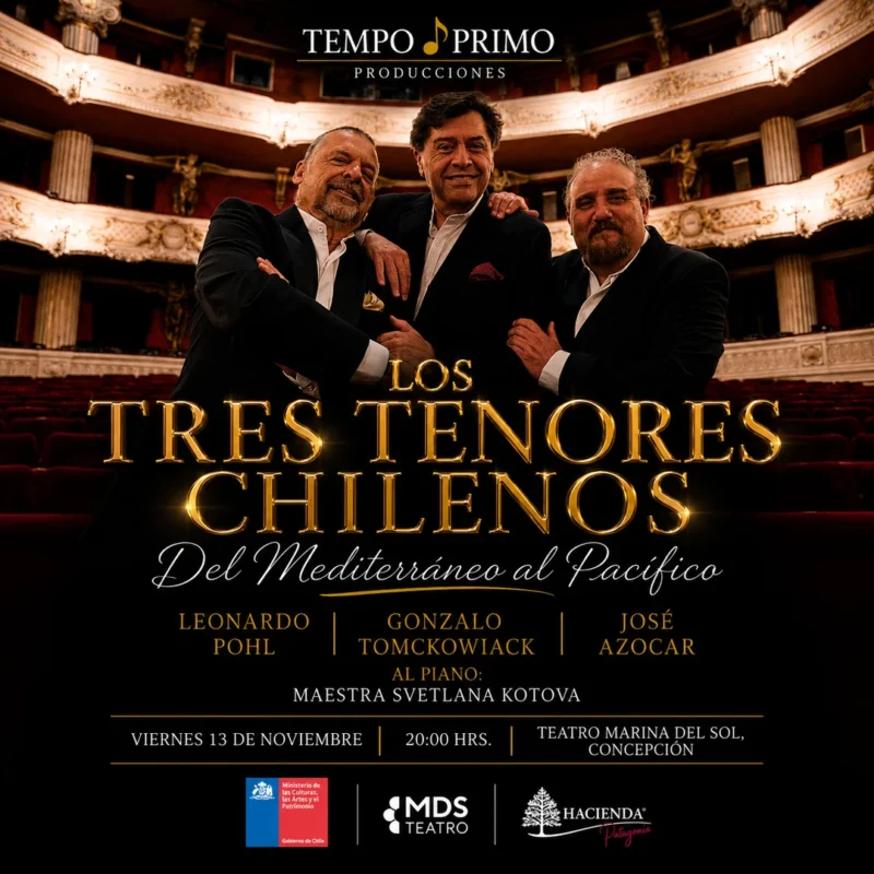 Los Tres Tenores Chilenos – Del Mediterráneo al Pacífico