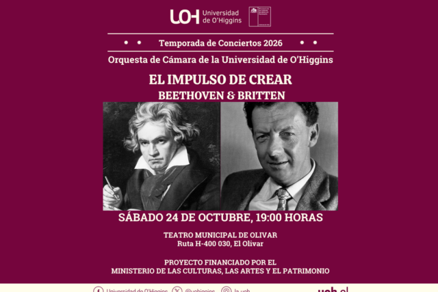 Teatro Municipal de Olivar recibe el concierto “El impulso de crear”