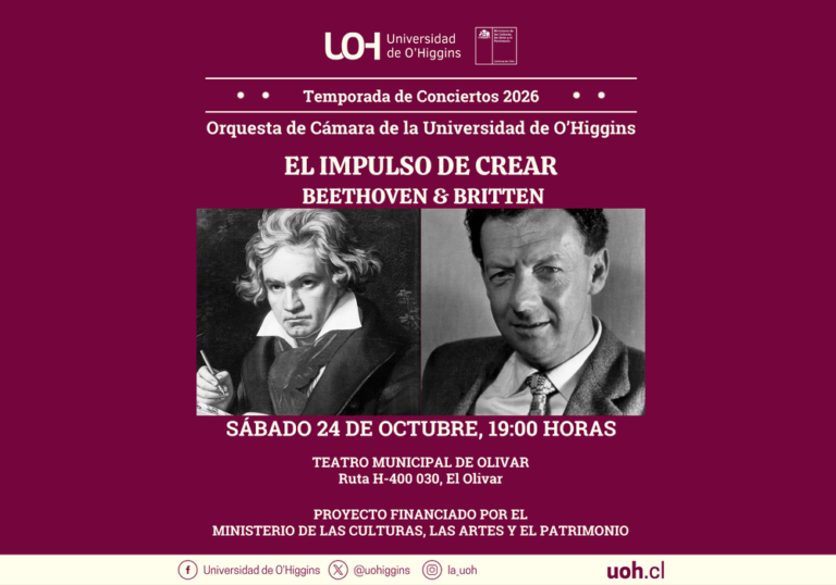 Teatro Municipal de Olivar recibe el concierto “El impulso de crear”