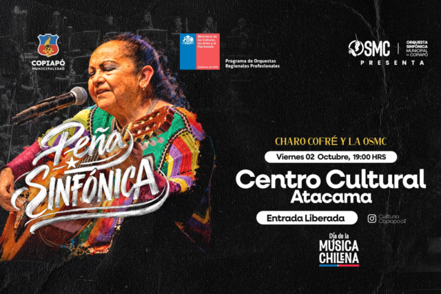 Concierto "Peña Sinfónica": Orquesta Sinfónica Municipal de Copiapó y Charo Cofré