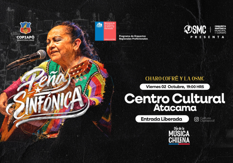 Concierto "Peña Sinfónica": Orquesta Sinfónica Municipal de Copiapó y Charo Cofré