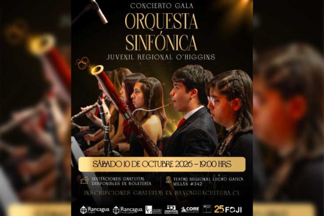 Concierto de Gala Orquesta Sinfónica Juvenil Regional O'Higgins
