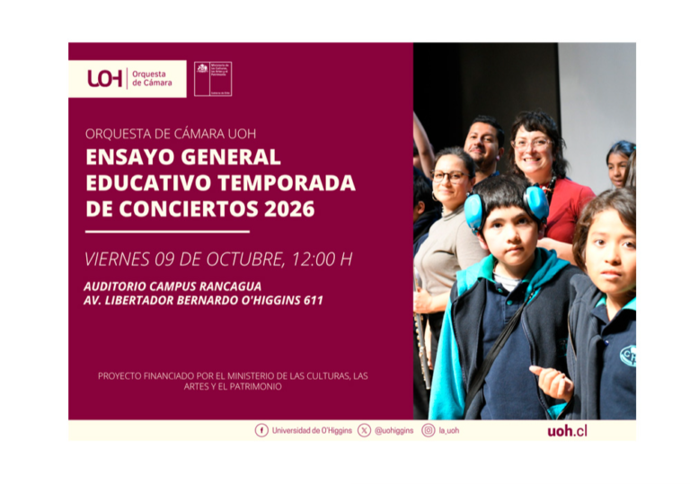 Ensayo Educativo ''El mundo íntimo de Schubert'' en Rancagua