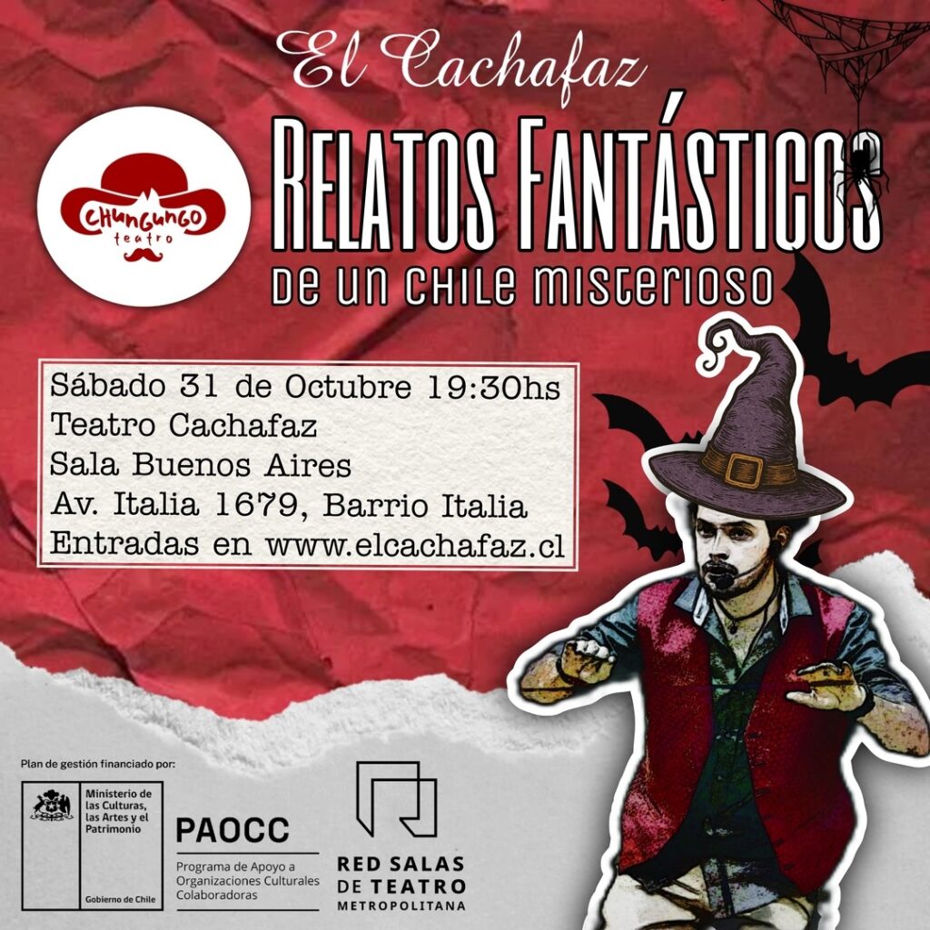 Ciclo de teatro-Relatos Fantásticos-Sabado 31 de Octubre 19:30 hrs