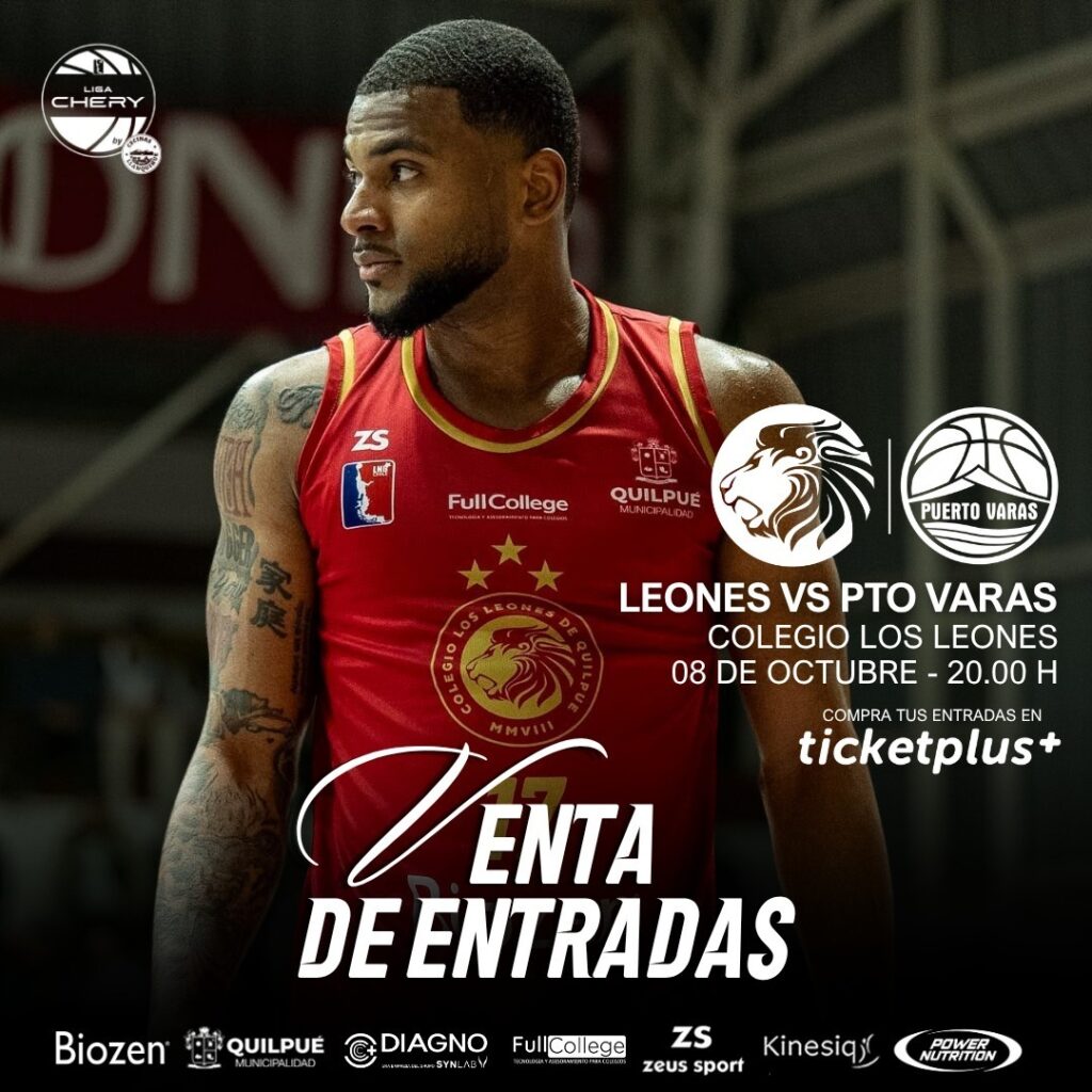CDC Los Leones vs Puerto Varas Basket – Liga Chery by Cecinas LLanquihue