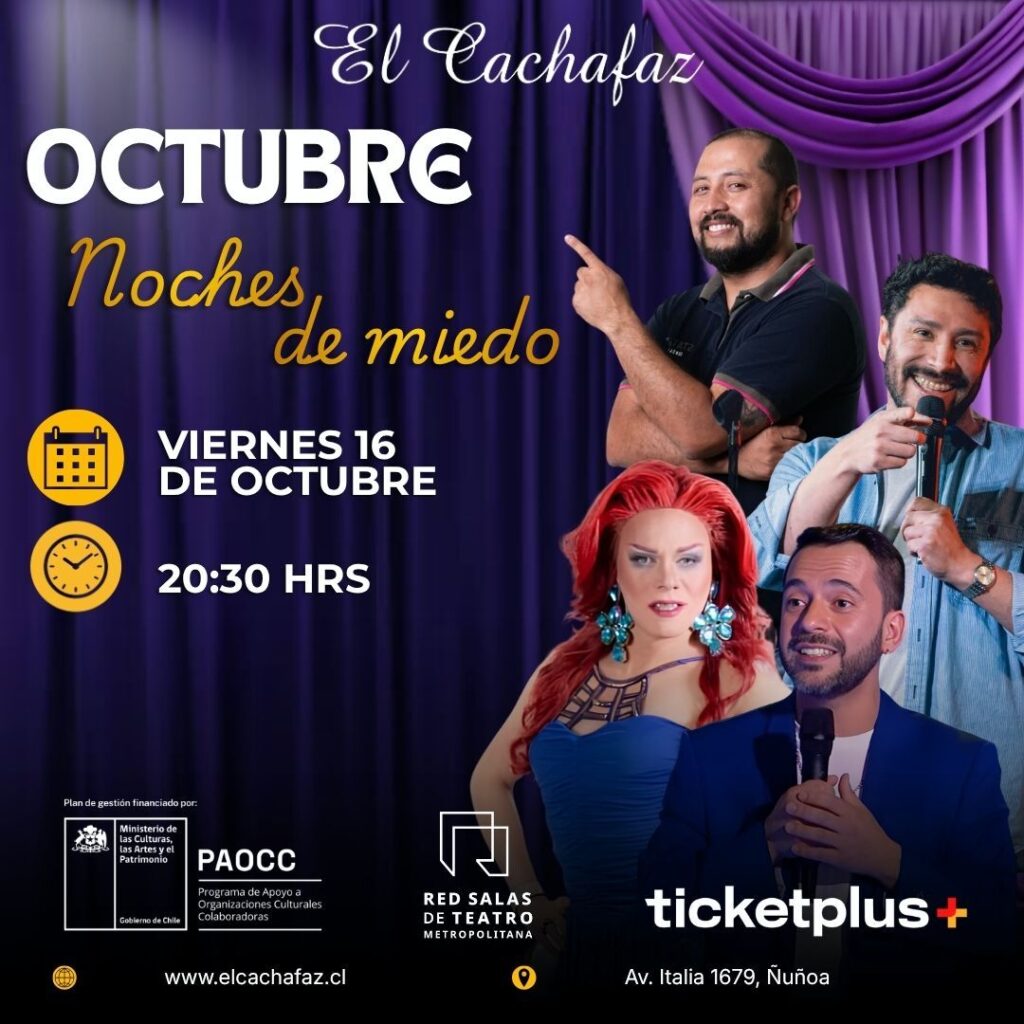 Show de Stand up-Noches de miedo – Sabado 16 Octubre 20:30hrs