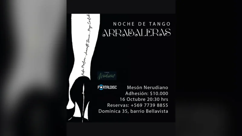 Noche de Tango: Arrabaleras + René Arangua Cuarteto en Mesón Nerudiano