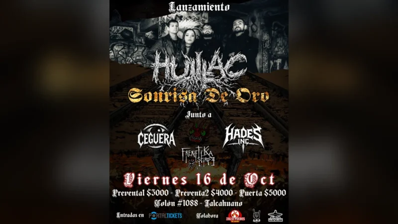 Huillac: Lanzamiento Disco Sonrisa de Oro en Zalsipeudes Bar, Talcahuano