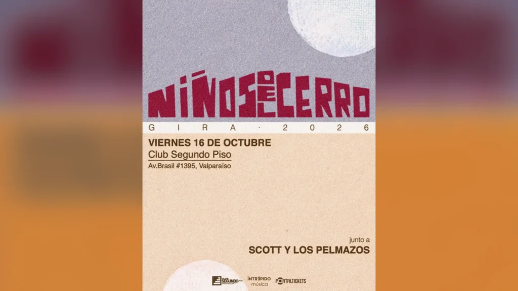 Material del evento: Niños del Cerro + Scott y los Pelmazos