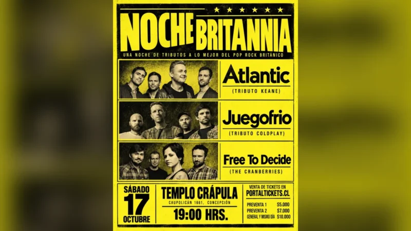 Noche Britannia: Tributos A Keane, Coldplay y The Cranberries